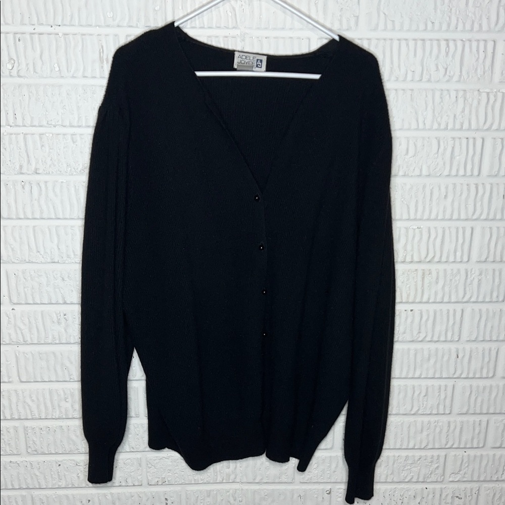 Vintage Black Women's Cardigan Sweater